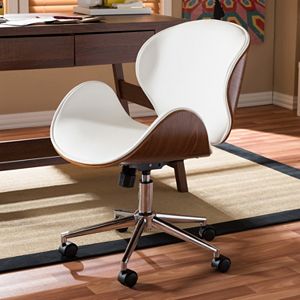 Baxton Studio Bruce Faux Leather Office Chair