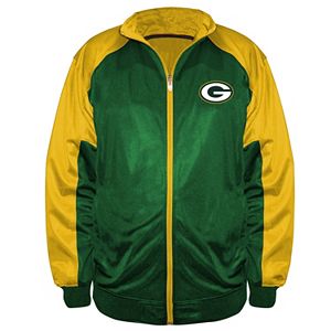 Big & Tall Majestic Green Bay Packers Back Track Tricot Jacket