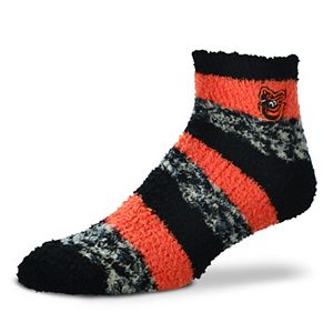Women's For Bare Feet Baltimore Orioles Pro Stripe Sleep Socks