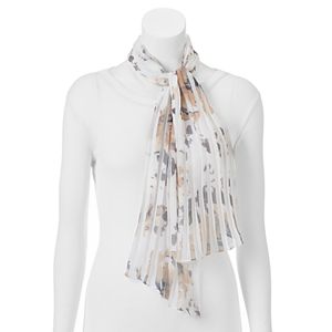 Apt. 9® Watercolor Floral Pleated Skinny Scarf