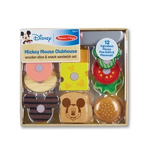 Mickey Mouse Clubhouse Wooden Slice & Snack Sandwich Set by Melissa & Doug