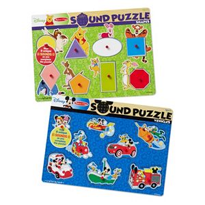 Disney's Winnie the Pooh & Mickey Mouse Sound Puzzle Bundle by Melissa & Doug