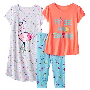Girls 4-16 SO® Graphic Pajama Set