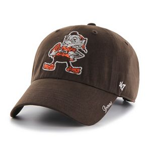 Women's '47 Brand Cleveland Browns Sparkle Adjustable Cap