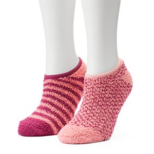 Women's SONOMA Goods for Life™ 2-pk. Striped Low-Cut Cozy Gripper Socks