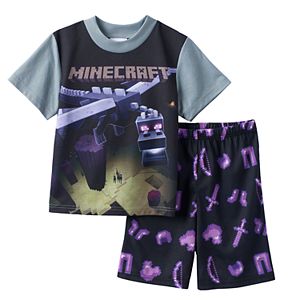 Boys 6-12 Minecraft 2-Piece Pajama Set