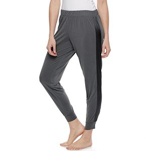 Women's Apt. 9® Pajamas: Morning Sky Satin Trim Jogger Pants