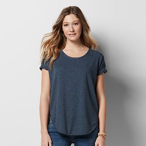 Women's SONOMA Goods for Life™ Roll Cuff French Terry Tee