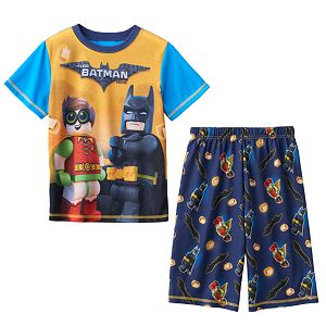 Boys 4-12 Lego Batman 2-Piece Pajama Set