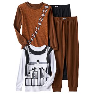 Boys 4-10 Star Wars Chewbacca & Stormtrooper 4-piece Pajama Set