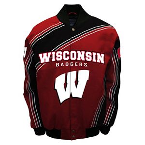 Men's Franchise Club Wisconsin Badgers Warrior Twill Jacket