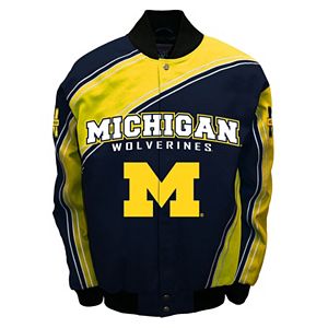 Men's Franchise Club Michigan Wolverines Warrior Twill Jacket