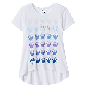 Disney's Minnie Mouse Girls 7-16 High-Low Foil Graphic Tee