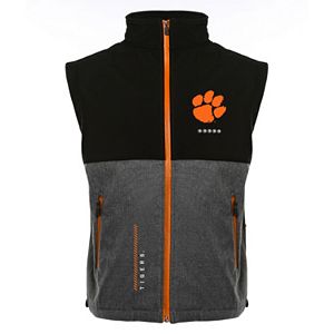 Men's Franchise Club Clemson Tigers Fusion Softshell Vest