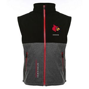 Men's Franchise Club Louisville Cardinals Fusion Softshell Vest
