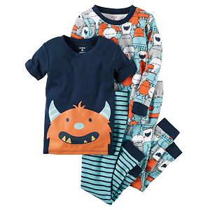 Boys 4-8 Carter's 4-Piece Monster Pajamas