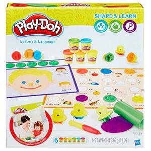 Play-Doh Shape & Learn Letters & Language Set
