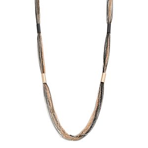 Apt. 9® Long Tri Tone Multi Strand Necklace