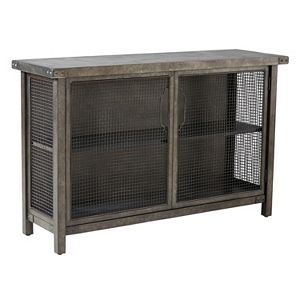 INK+IVY Cody Metal Wire Mesh Console Table