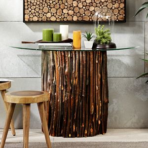 INK+IVY Topi Half Moon Console Table