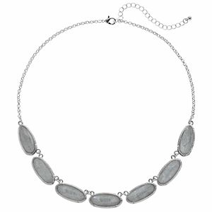 Apt. 9® Glittery Faceted Oval Stone Necklace