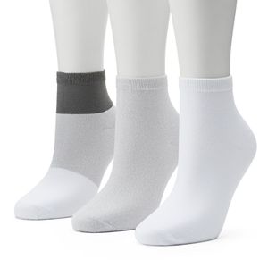 Women's SONOMA Goods for Life™ 3-pk. Colorblock Ankle Socks