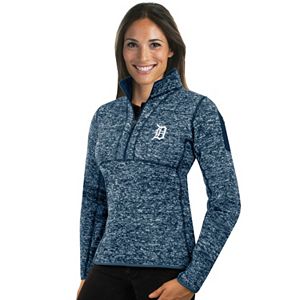Women's Antigua Detroit Tigers Fortune Midweight Pullover Sweater
