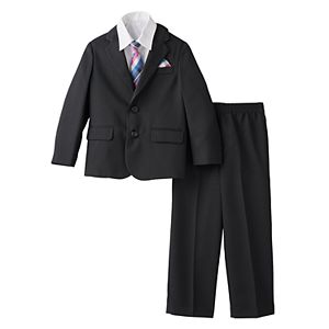 Boys 4-7 Chaps Herringbone 4-Piece Suit Set