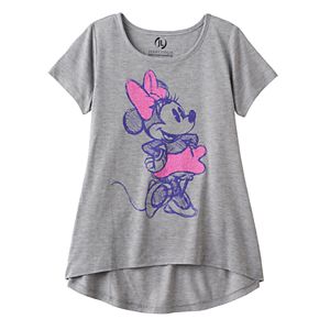 Disney's Minnie Mouse Girls 7-16 Sketched Glitter Graphic Tee