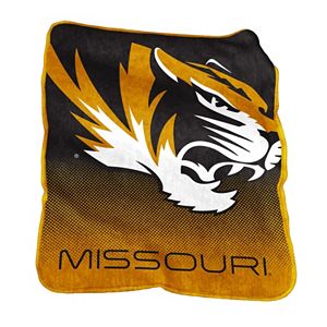 Logo Brand Missouri Tigers Raschel Throw Blanket