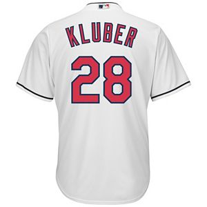 Men's Majestic Cleveland Indians Corey Kluber Cool Base Replica MLB Jersey