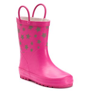 Western Chief Twinkle Stars Reflective Toddler Girls' Waterproof Rain Boots