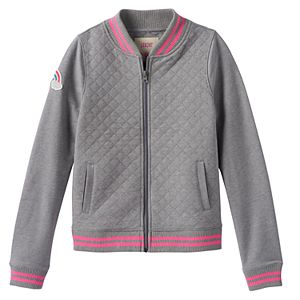 Girls 7-16 SO® Quilted Woven Bomber Jacket