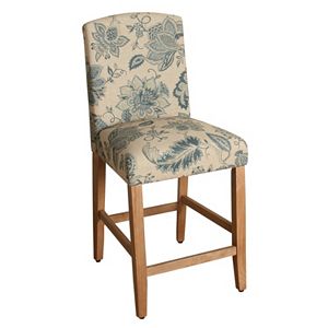 HomePop Lexie Floral Counter Stool