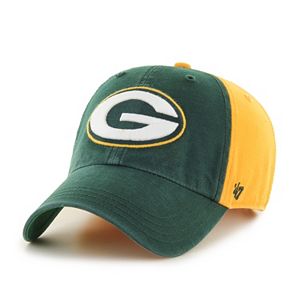 Adult '47 Brand Green Bay Packers Flag Staff Clean Up Adjustable Cap
