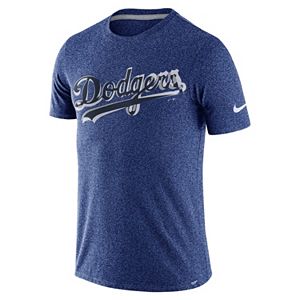 Men's Nike Los Angeles Dodgers Marled Wordmark Tee