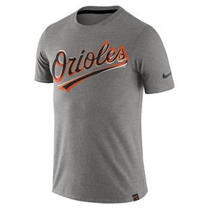 Men's Nike Baltimore Orioles Marled Wordmark Tee