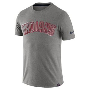 Men's Nike Cleveland Indians Marled Wordmark Tee