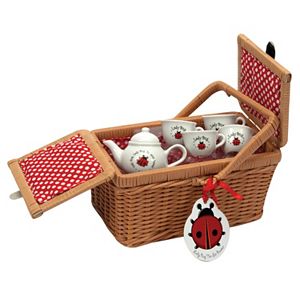 Schylling Ladybug Tea Set & Basket