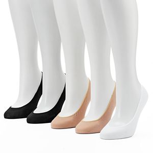 Women's Keds 5-pk. Solid Extra Low Cut Non-Slip Liner Socks