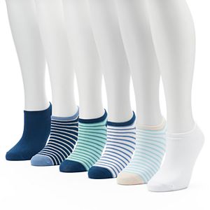 Women's Keds 6-pk. Breton Striped Low-Cut Liner Socks