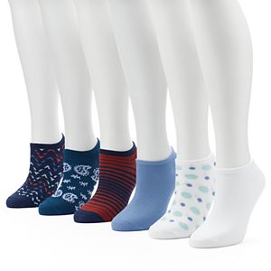 Women's Keds 6-pk. Bandanna Low-Cut Liner Socks