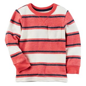 Toddler Boy Carter's French Terry Striped Pullover