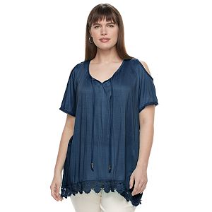 Plus Size French Laundry Cold Shoulder Top