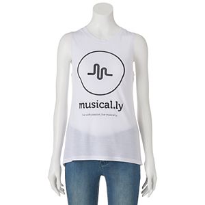 Juniors' musical.ly Graphic Muscle Tank