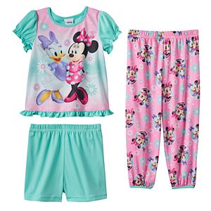 Disney's Minnie Mouse & Daisy Duck Toddler Girl 3-pc. Pajama Set