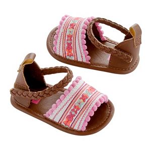 Newborn Baby Girl Carter's Embroidered Espadrille Crib Shoes