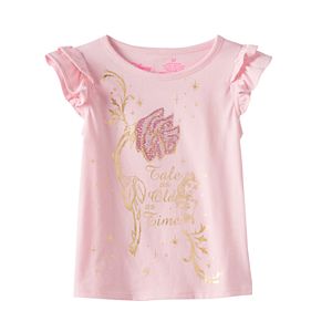 Disney's Beauty and the Beast Toddler Girl Flutter Sleeves Graphic Tee by Jumping Beans®