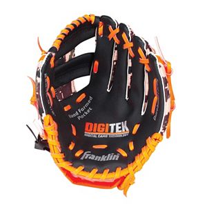 Youth Franklin Sports Digitek Digital Camo 10-Inch Black & Orange Right Hand Teeball Glove