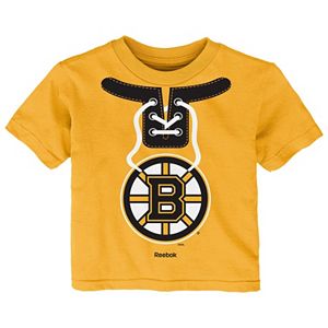 Toddler Reebok Boston Bruins Lace-Up Graphic Tee